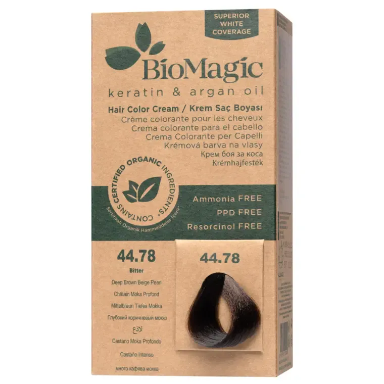 Bež nijanse - farba za kosu 60 ml — Tamnobraon bisernobež 44.78 — slika 1
