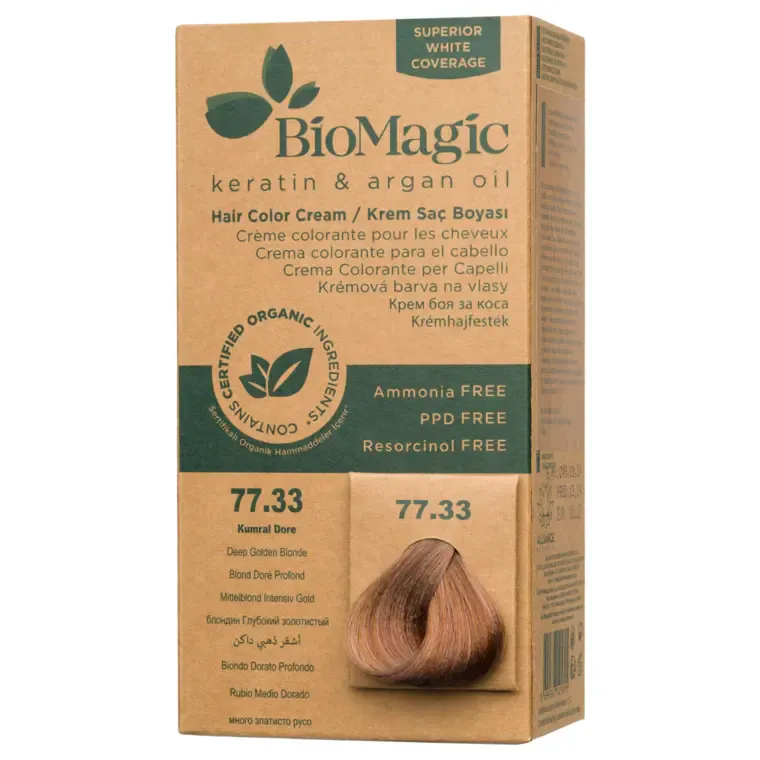 Zlatne nijanse - farba za kosu 60 ml — Svetlozlatnoplava 77.33 — slika 1