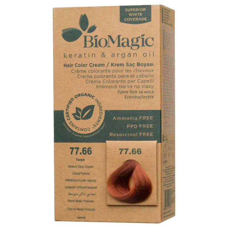 Bakarne nijanse - farba za kosu 60 ml — Bakarna 77.66 — slika 1