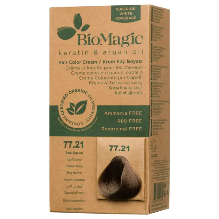 Biserne nijanse - farba za kosu 60 ml — Hladna karamel 77.21 — slika 1