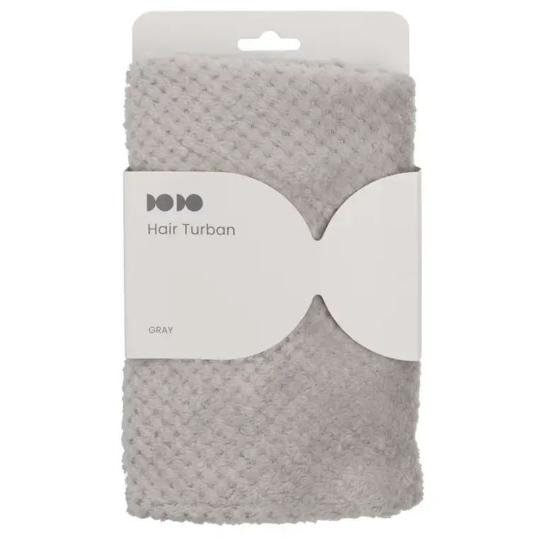 Turban za kosu — Sivi — slika 1