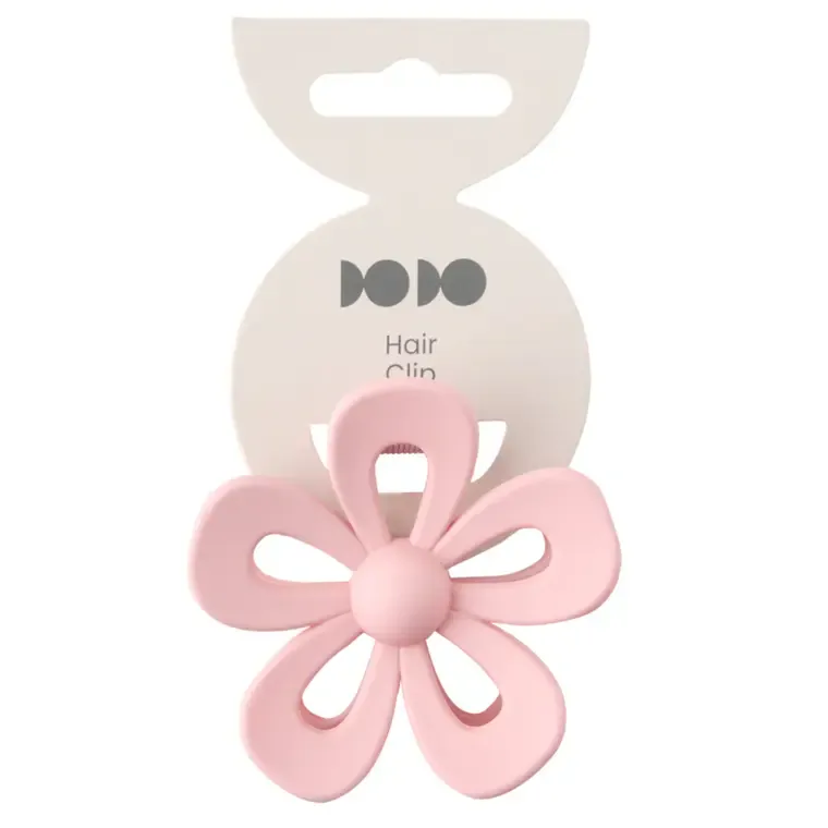 Šnala za kosu - Flower Cutout — Svetloroze — slika 1