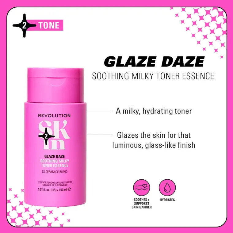 Toner za umirivanje kože lica - Glaze Daze 150 ml — slika 4