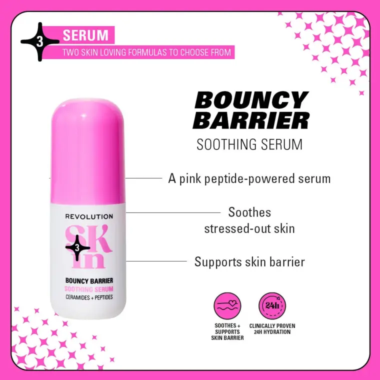 Serum za umirivanje kože lica - Bouncy Barrier 30 ml — slika 5