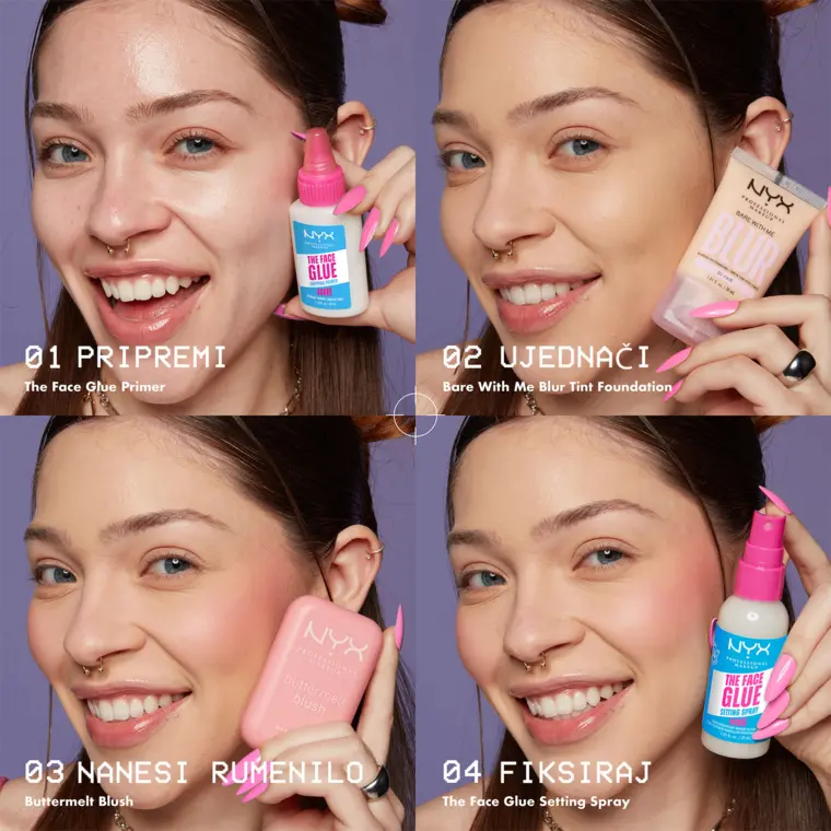Sprej za setovanje šminke - The Face Glue FGSS01 — slika 4