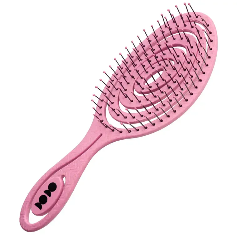 Spiralna četka za raščešljavanje kose — Roze — slika 1