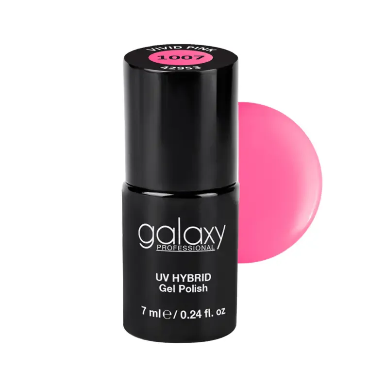 THE SUMMER AFFAIR - trajni lak za nokte UV/LED Hybrid 7 ml — Vivid Pink S1007 — slika 1