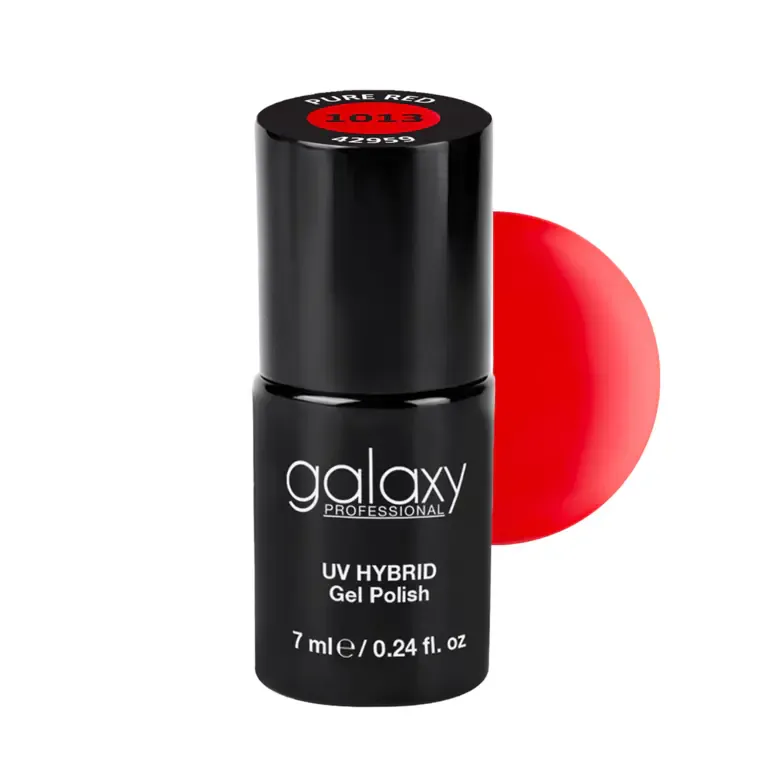 TEMPTATION - trajni lak za nokte UV/LED Hybrid 7 ml — Pure Red S1013 — slika 1