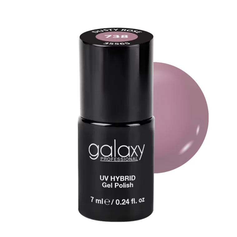 COOL NUDES - trajni lak za nokte UV/LED Hybrid 7 ml — Dusty Rose S738 — slika 1