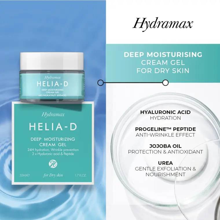 Hidratantna gel krema za suvu kožu lica - Hydramax 50 ml — slika 4