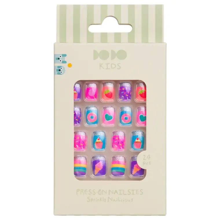 Press-on nokti za decu - Square 24/1 — Sprinkly Nailicious — slika 1
