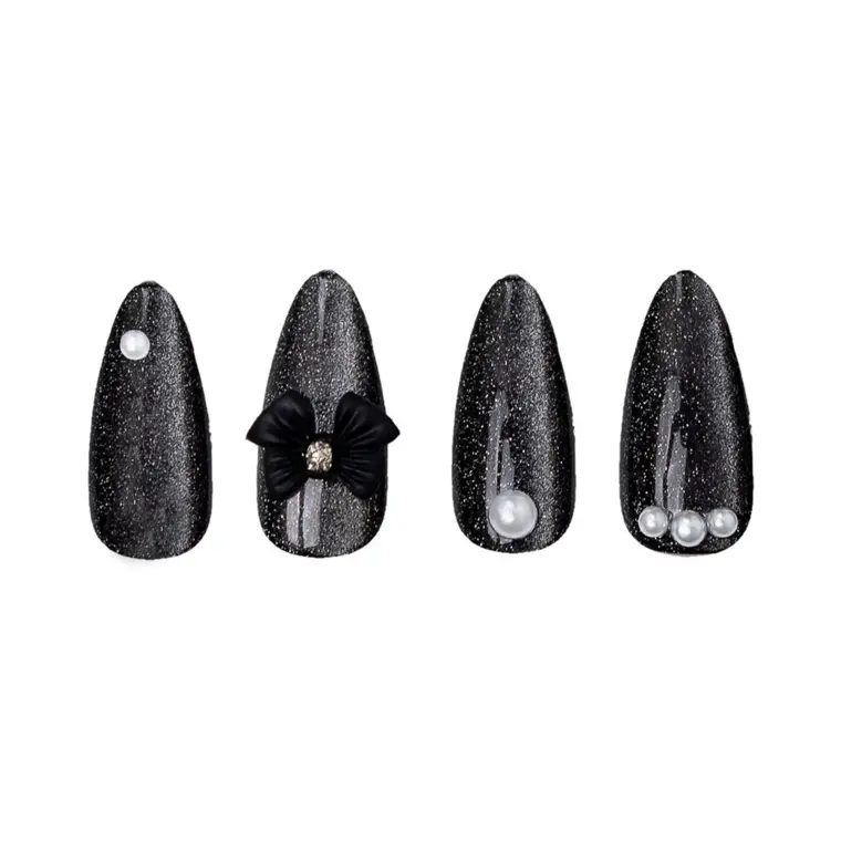 Set press-on tipsi - Jewel Couture Black — slika 2