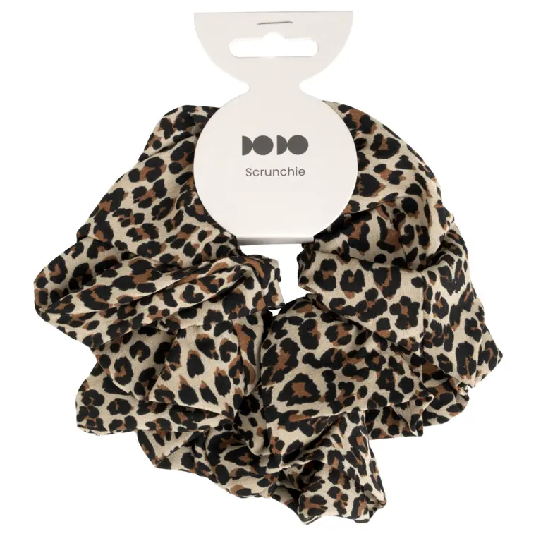 Skranči gumica za kosu - leopard — slika 1