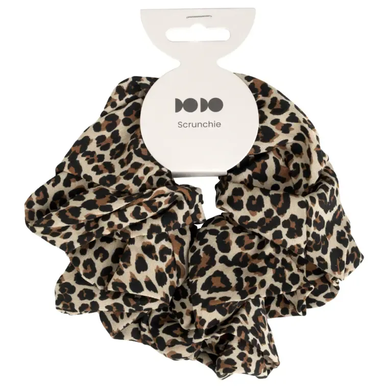 Skranči gumica za kosu - leopard — slika 1