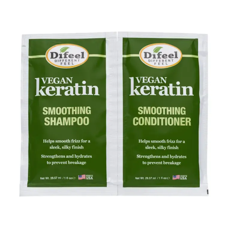 Set šampon i balzam za kosu - Vegan Keratin 2 x 29,57 ml — slika 1