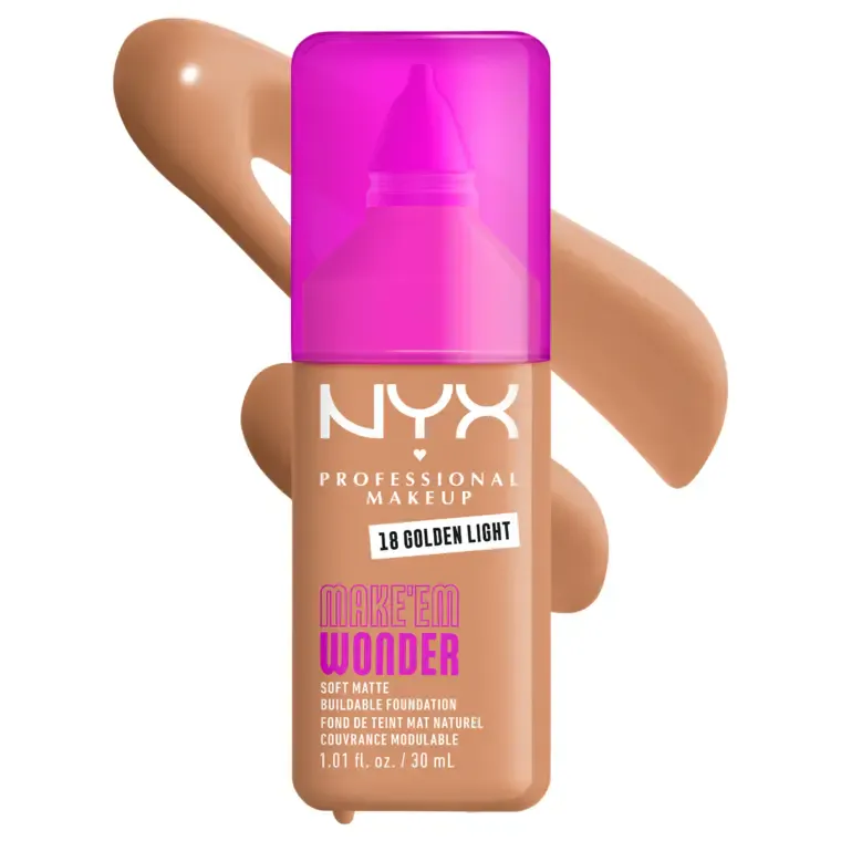 Mat tečni puder - Make 'Em Wonder — Golden Light WF18 — slika 1