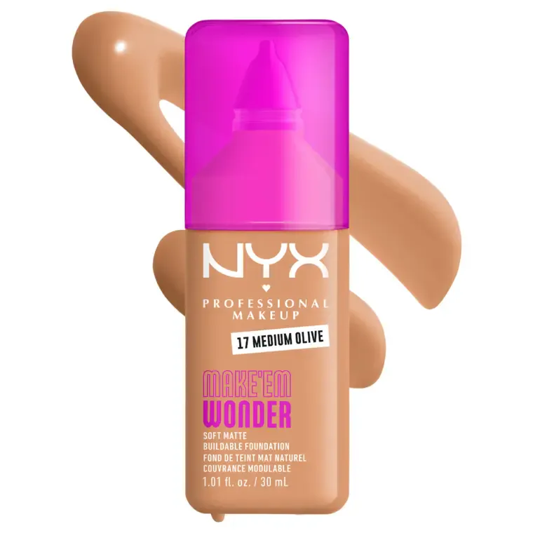 Mat tečni puder - Make 'Em Wonder — Medium Olive WF17 — slika 1