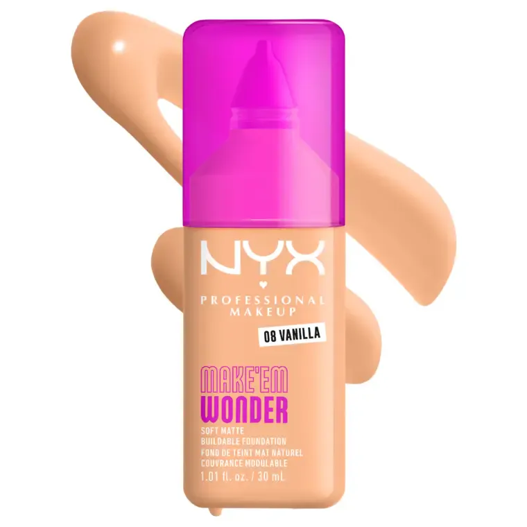 Mat tečni puder - Make 'Em Wonder — Vanilla WF08 — slika 1