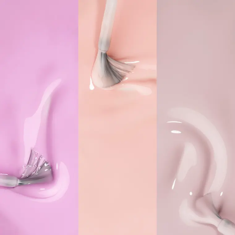 Set trajnih lakova za nokte UV/LED Hybrid - Nudes I — slika 2