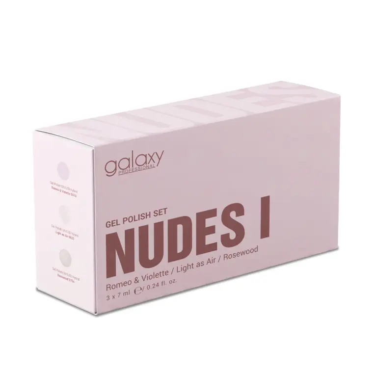 Set trajnih lakova za nokte UV/LED Hybrid - Nudes I — slika 3