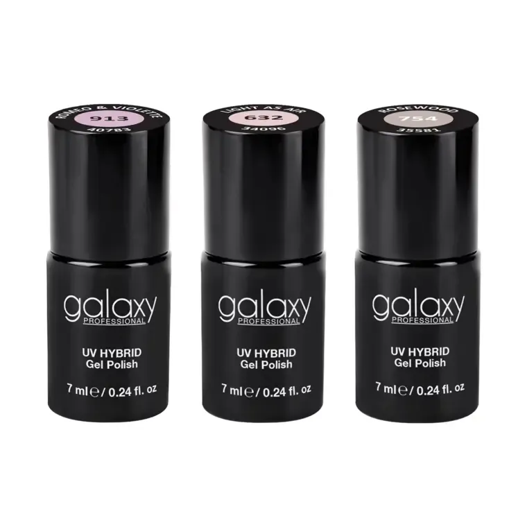 Set trajnih lakova za nokte UV/LED Hybrid - Nudes I — slika 1