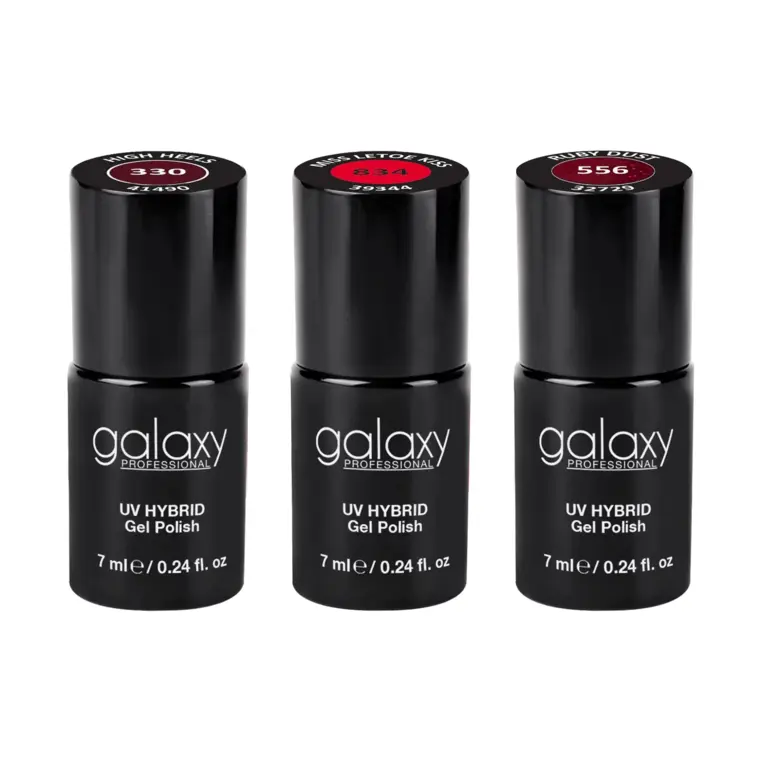 Set trajnih lakova za nokte UV/LED Hybrid - Lady in Red