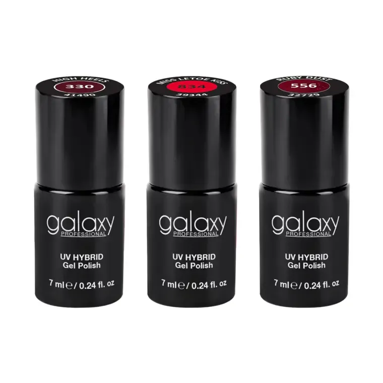 Set trajnih lakova za nokte UV/LED Hybrid - Lady in Red — slika 1