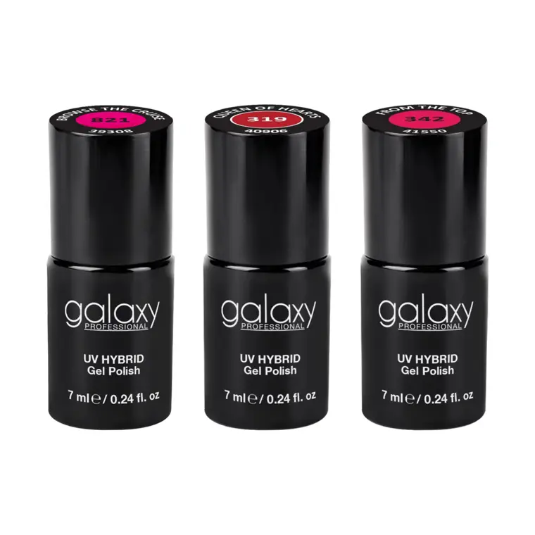 Set trajnih lakova za nokte UV/LED Hybrid - Queen of Hearts