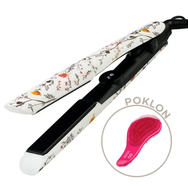 Presa za kosu + poklon četka Tangle No More - Flowers & Branches — slika 1