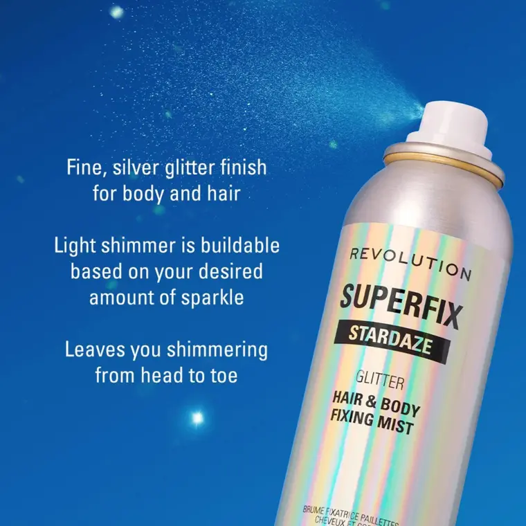 Sprej za telo i kosu sa gliterom - Superfix Stardaze 125 ml — slika 3
