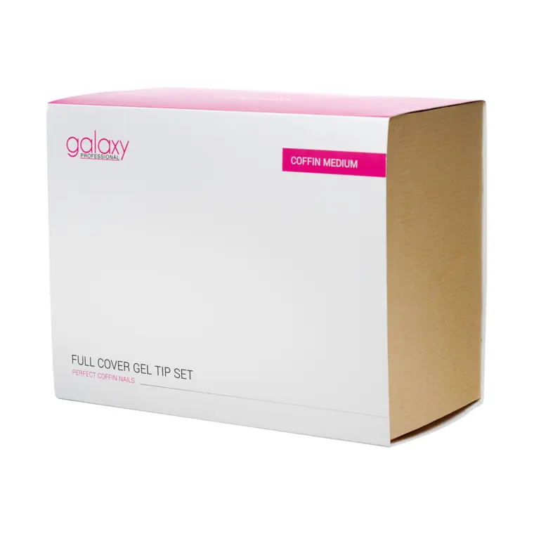 Set za nadogradnju noktiju gel tipsama - Coffin Medium — slika 2