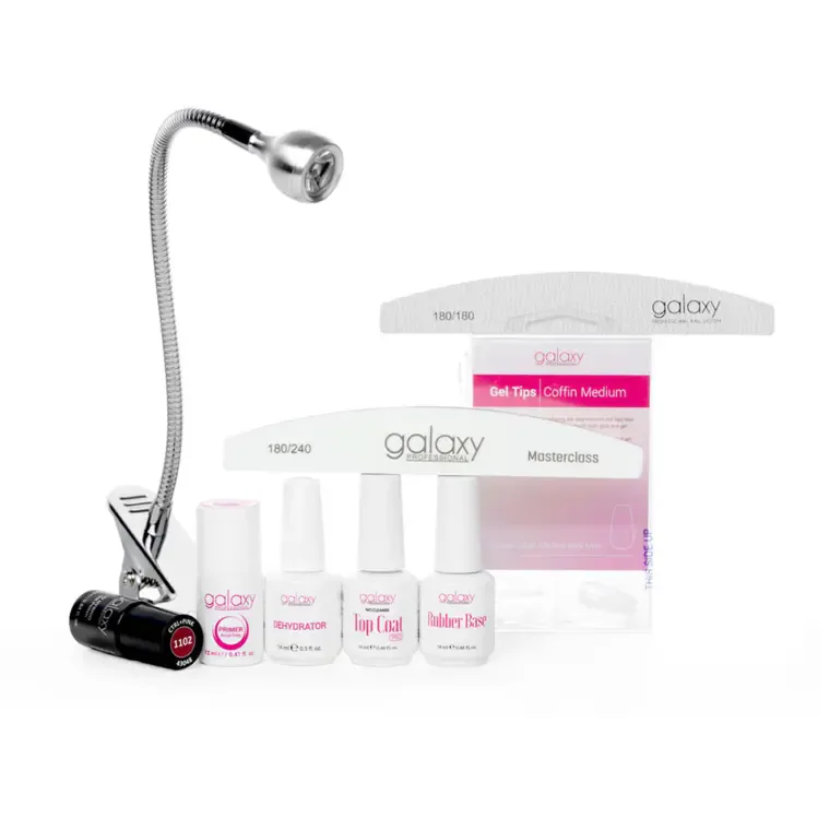 Set za nadogradnju noktiju gel tipsama - Coffin Medium — slika 1